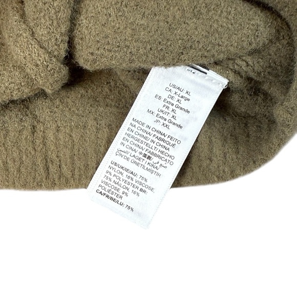 The Drop Women's Brown Pullover Cinched Sweater XL - Picture 3 of 4